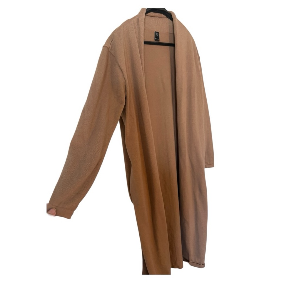 Emery Rose Camel Long Duster Cardigan S Cozy Knit Fall Essential - Picture 3 of 6